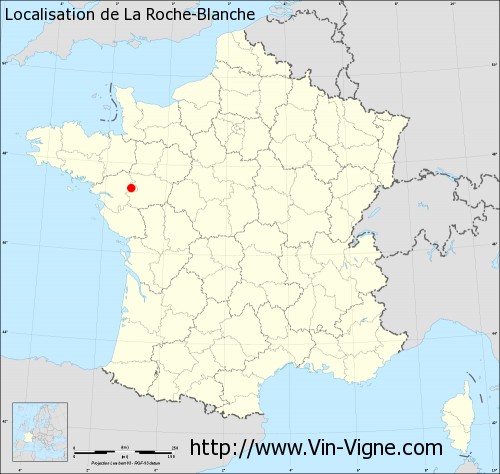 Carte  de La Roche-Blanche
